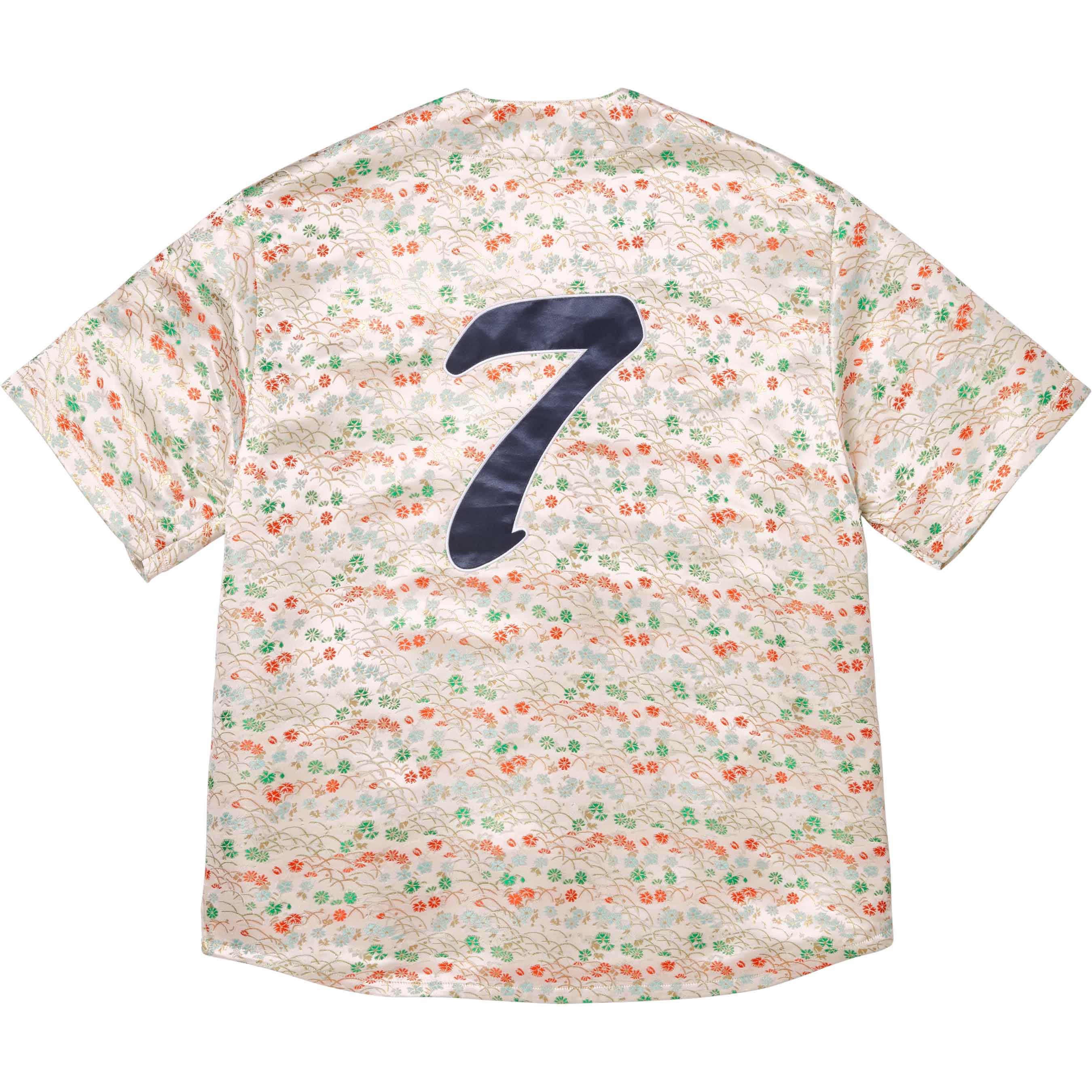 Floral Jacquard Baseball Jersey view 5